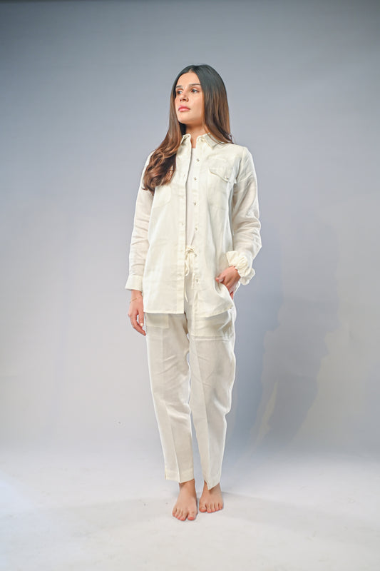 Linen set - White