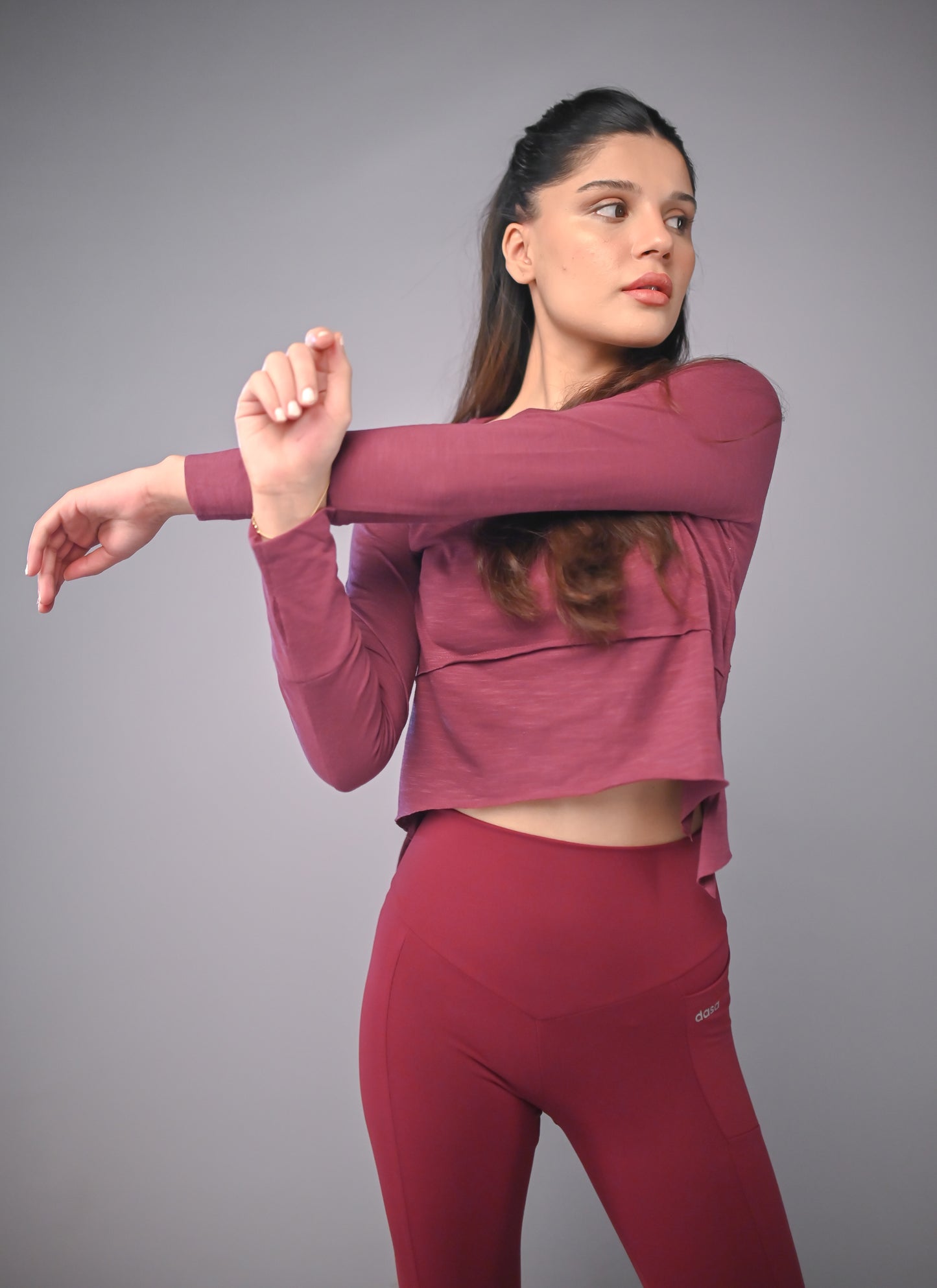 DASA full sleeved crop top